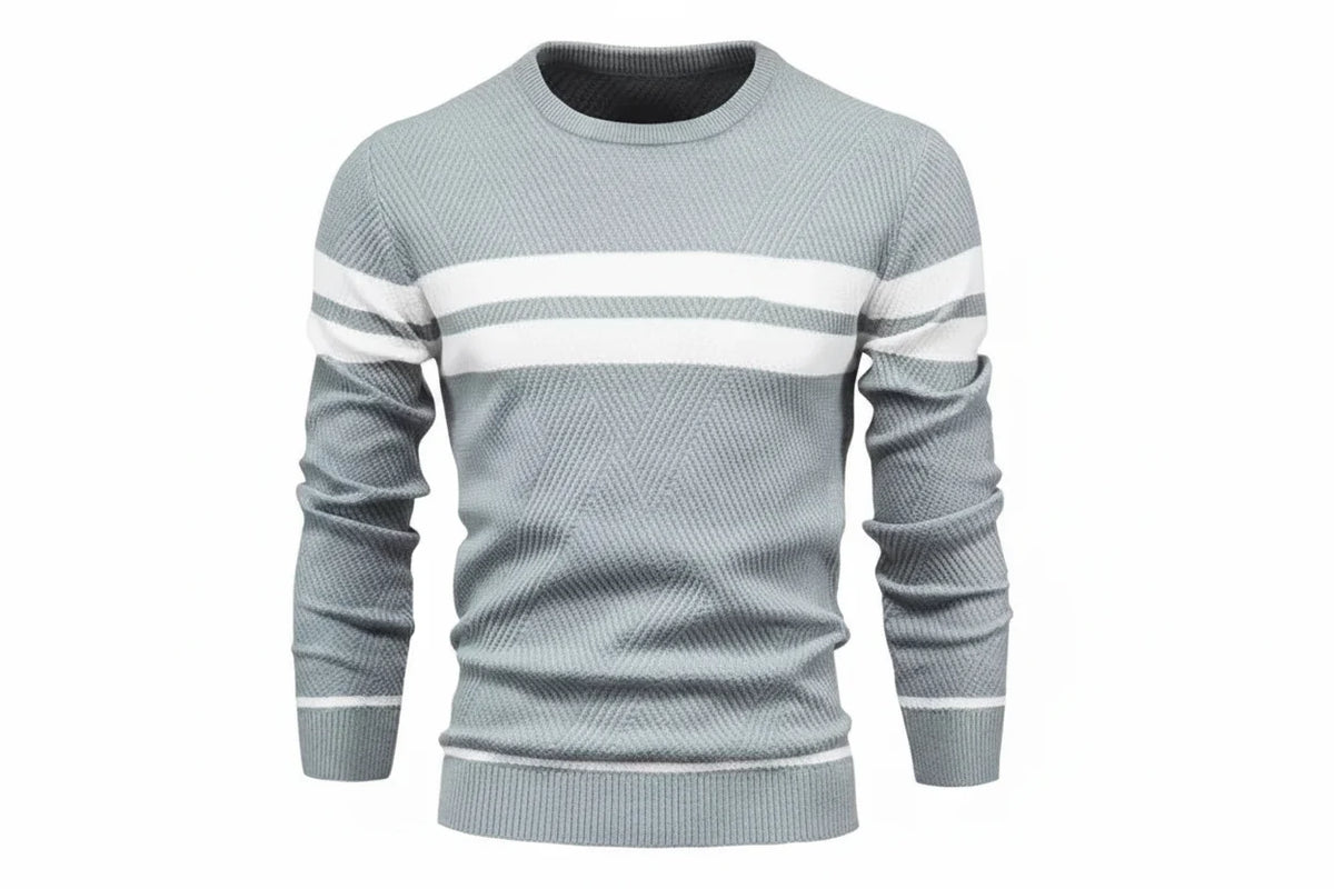 Men's Patchwork Knit Sweater