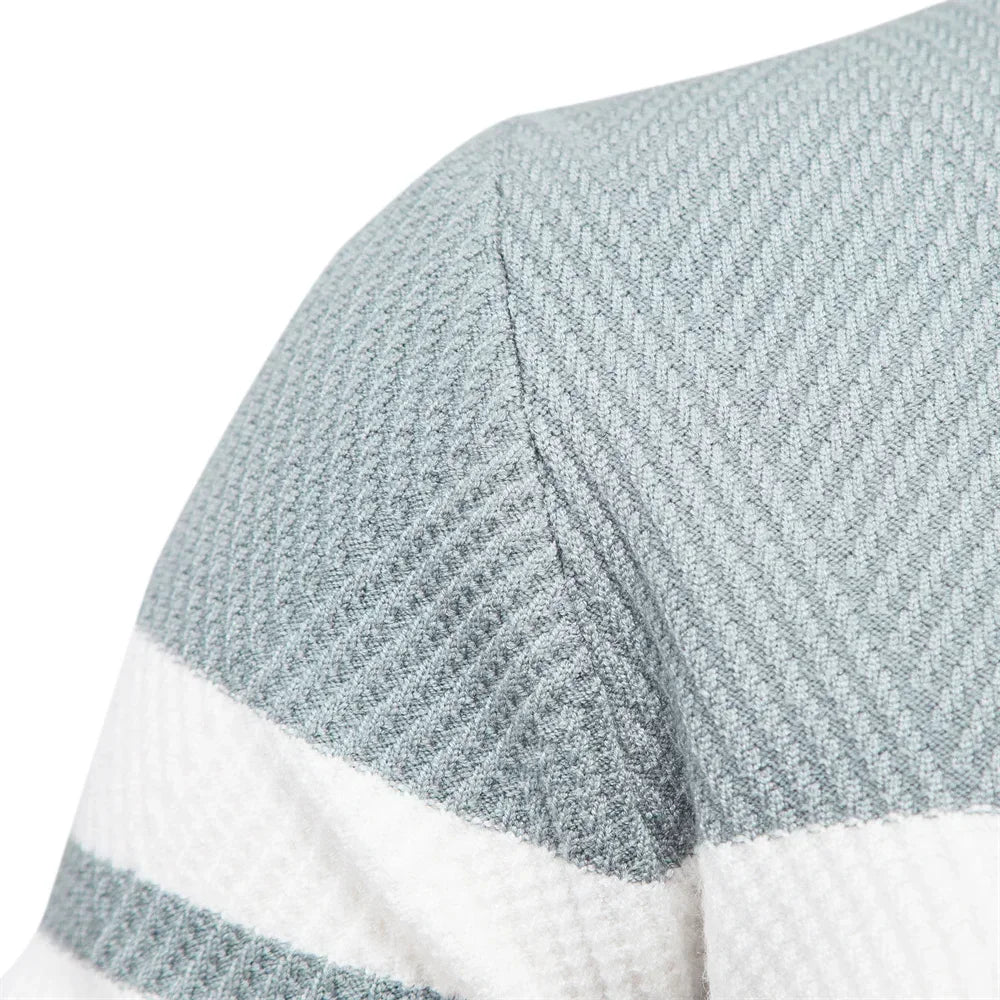 Men's Patchwork Knit Sweater