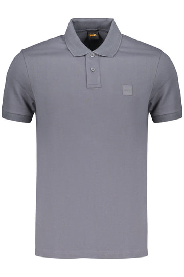 BOSS MEN'S SHORT-SLEEVE POLO SHIRT, BLUE