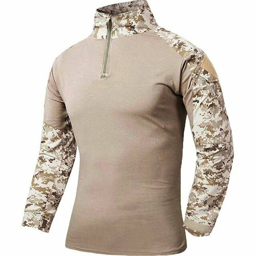 Camouflage T-shirts Mens Army Combat Tactical T Shirt Male Airsoft