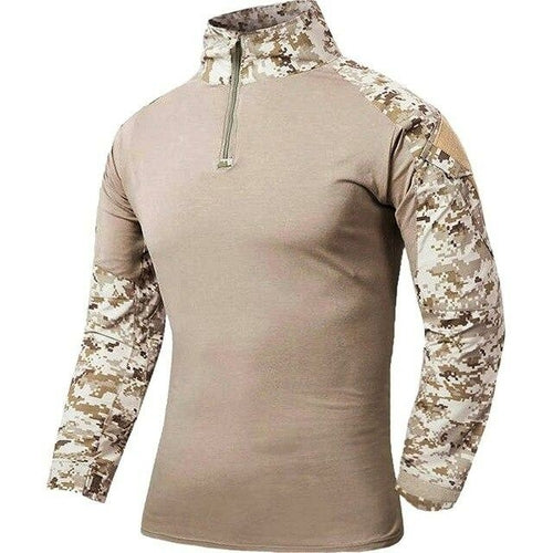 Camouflage T-shirts Mens Army Combat Tactical T Shirt Male Airsoft